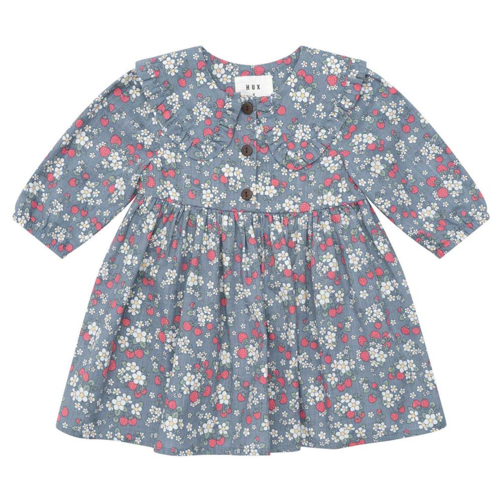 Huxbaby Vintage Strawberry Collar Dress 6M-2Y